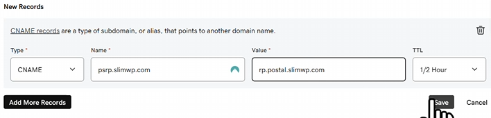 how to add a cname record to your domain