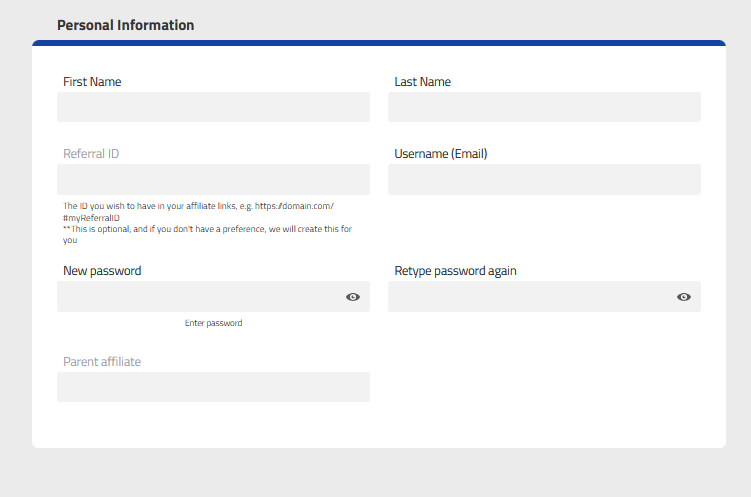 Verpex affiliate program registration
